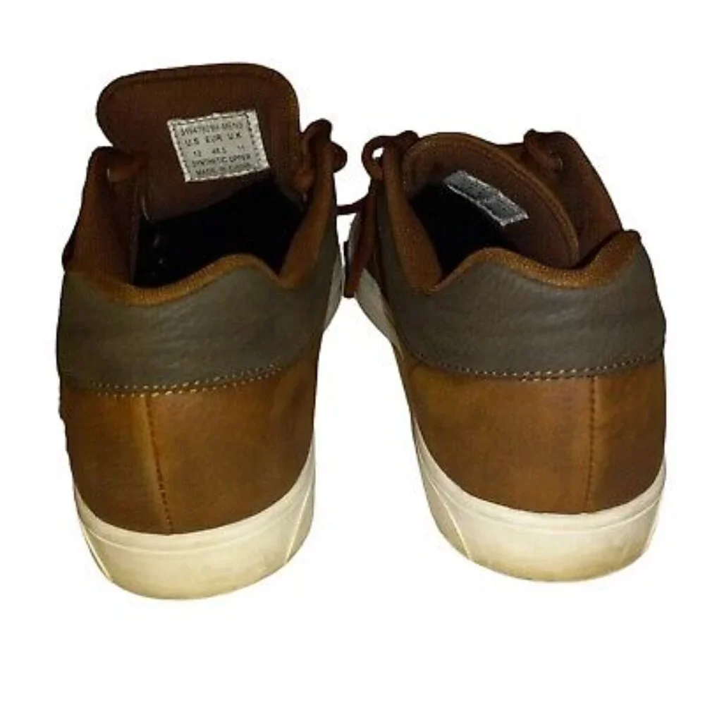 Levi’s Men’s Sneakers Size 12 Brown Faux Leather Casual Lace Up Comfort Shoes